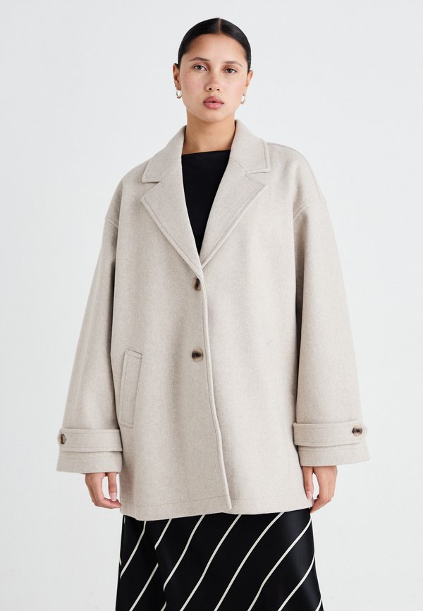 NMALICIA OVERSIZE - Klassischer Mantel - silver lining melange