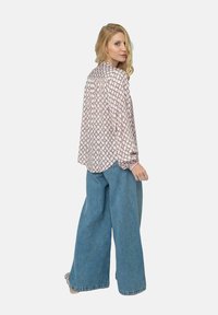 Emily van den Bergh Overhemdblouse - taupe rose circle