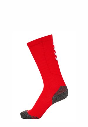 RUNNING - PRO TRAINING HIGH - Sportsocken - true red/white