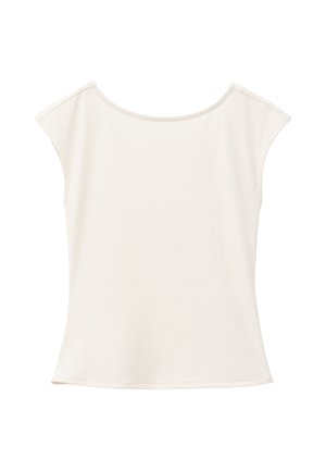 & OTHER STORIES, & OTHER STORIES FITTED OPEN-BACK T-SHIRT - Camiseta básica - off-white