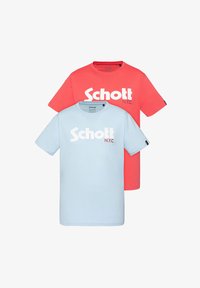Non sélectionné, bleu ciel corail