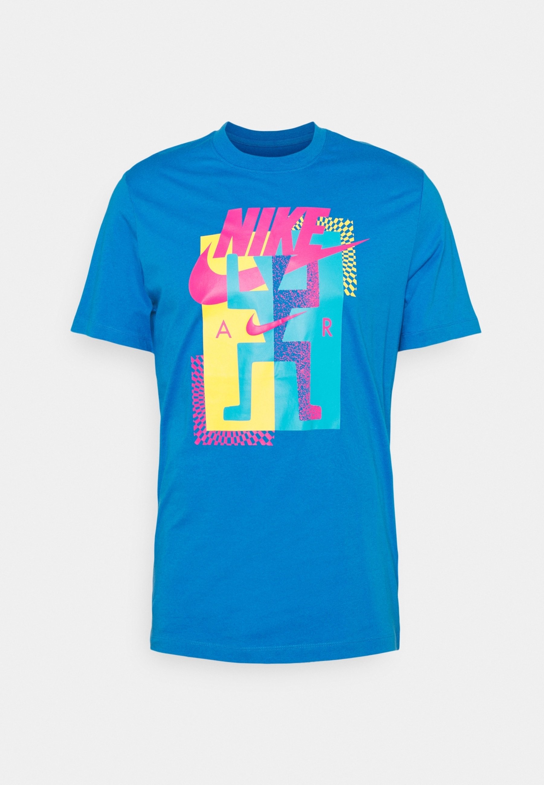 light blue and pink nike shirt