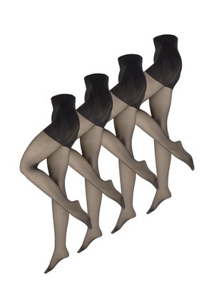 4-PACK FEIN - Tights - schwarz