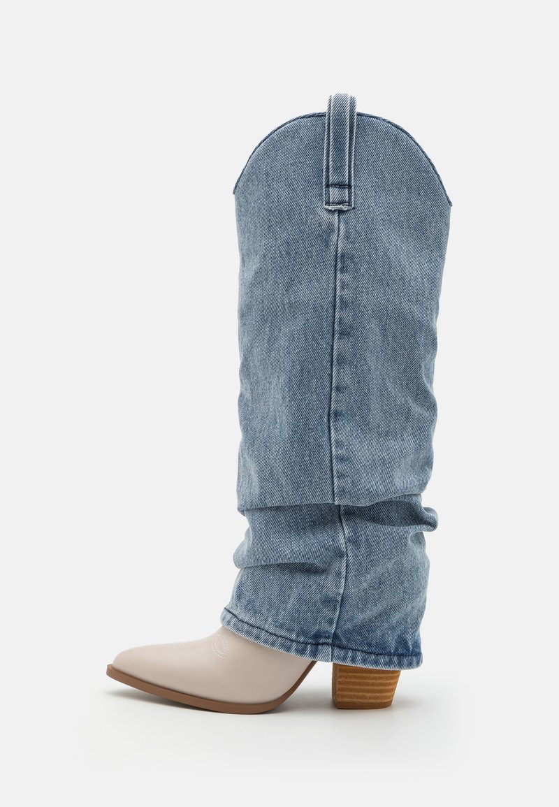 Steve Madden LASSY - Čizme s visokom petom - light blue