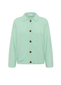 KASELVA CASUAL FIT - Adīta jaka - smoke green melange