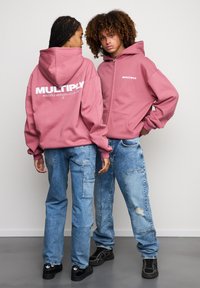 Multiply Apparel Felpa con zip - rose wine