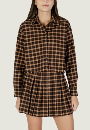 LIFE  CHECK  - Camicia - coffee
