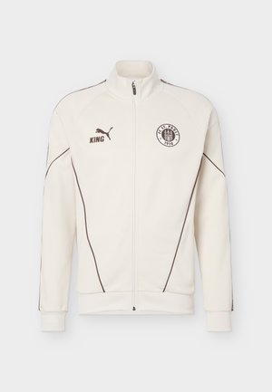 Puma, FC ST. PAULI KING ANTHEM JACKET - Vereinsmannschaften - alpine snow/dark chocolate