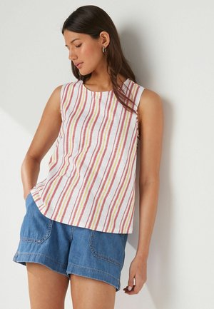 Next Toppi - pink yellow stripe print