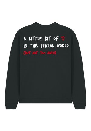 BRUTAL BACK EMBROIDERY UNISEX  - Sweatshirt - black