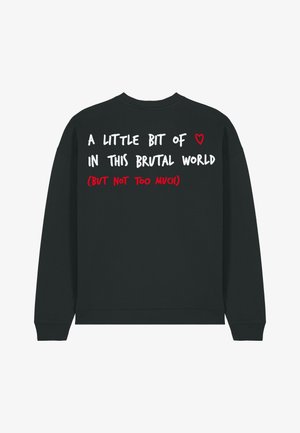 Mira Paris, BRUTAL BACK EMBROIDERY UNISEX - Sweatshirt - black