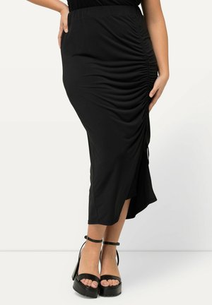 GATHERED RUCHED FRONT - Gonna a tubino - black