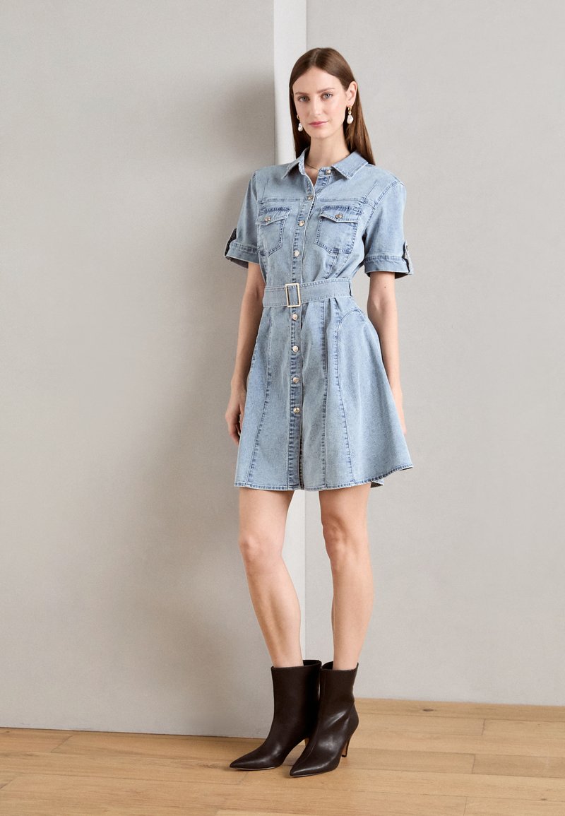 Morgan - RIXES - Denim dress - blue denim, Enlarge