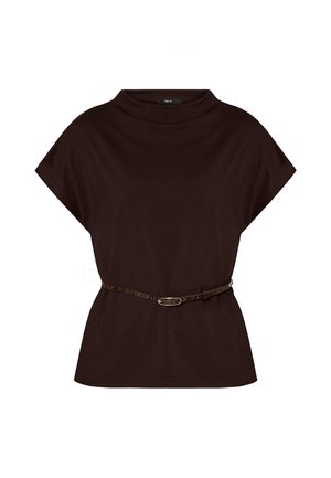 zero, T-shirt basic - chocolate plum
