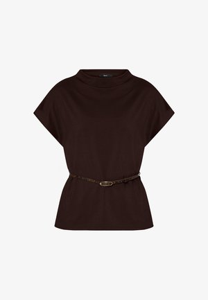 zero, T-shirt basic - chocolate plum