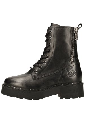 Cowboy-/Bikerstiefelette - schwarz
