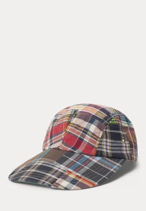 LONG-BILL PATCHWORK MADRAS CAP - Šiltovka - bleeder patchwork