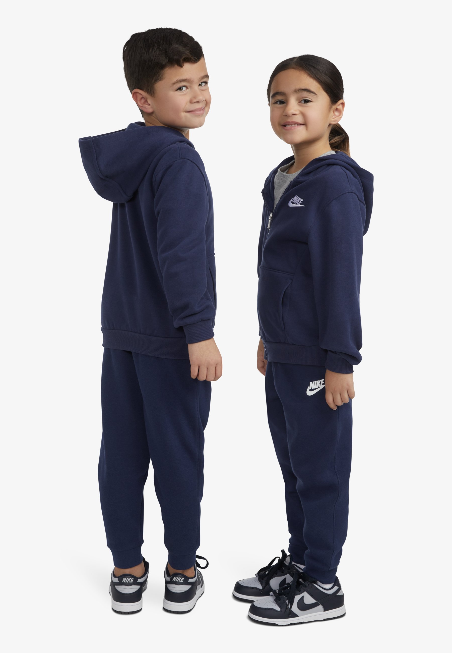 Nike Sportswear CLUB UNISEX - Zip-up sweatshirt - midnight navy