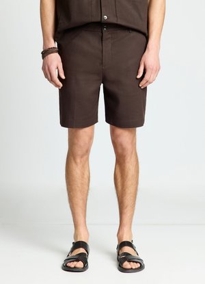 Calliope, PANTALONE CORTO TINTA UNITA - Shorts - terra bruciata