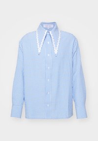 LUCAS GINGHAM UNISEX - Button-down blouse - blue