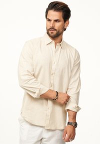 One Redox LANGARM - Hemd - beige