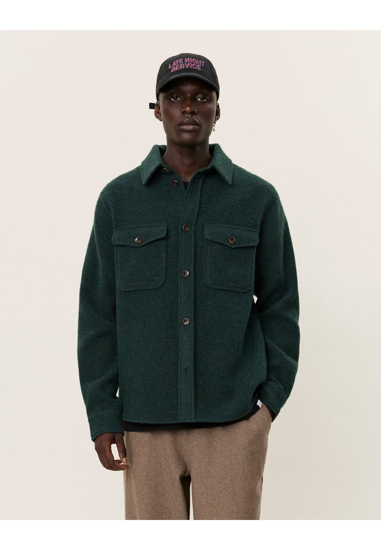 Les Deux LENNON OVERSHIRT - Shirt - pine green