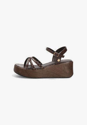 Luna Collection, ISTERIA - Sandalias con plataforma - brown