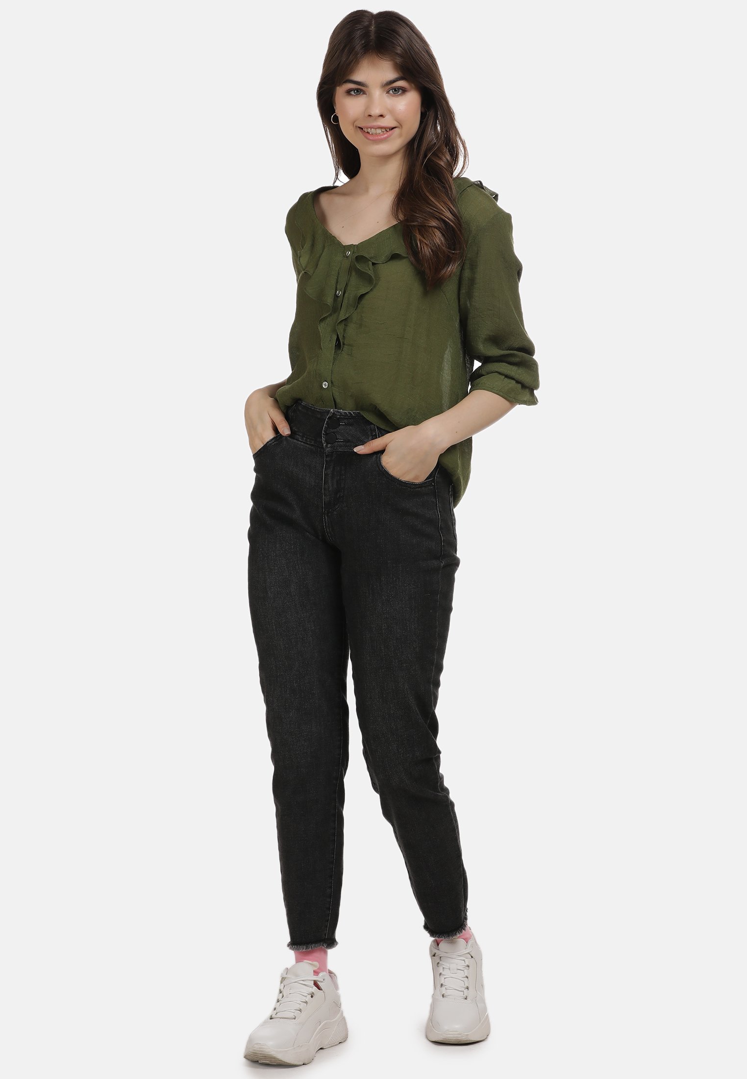 myMo BLUSE - Camicetta - oliv/oliva - Zalando.it