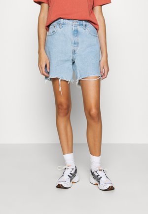 Farkkushortsit - light-blue denim