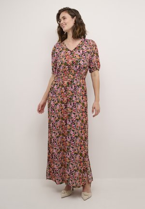 Kaffe ISOLDE AMBER - Maxikleid - melon pink abstract flower