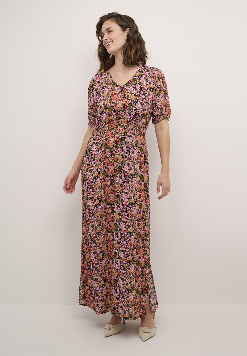 Kaffe KAISOLDE AMBER - Velika haljina - melon pink abstract flower