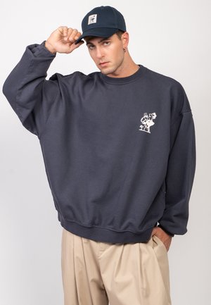 Kaotiko CREW COCKTAIL UNISEX - Ikdienas džemperis - navy