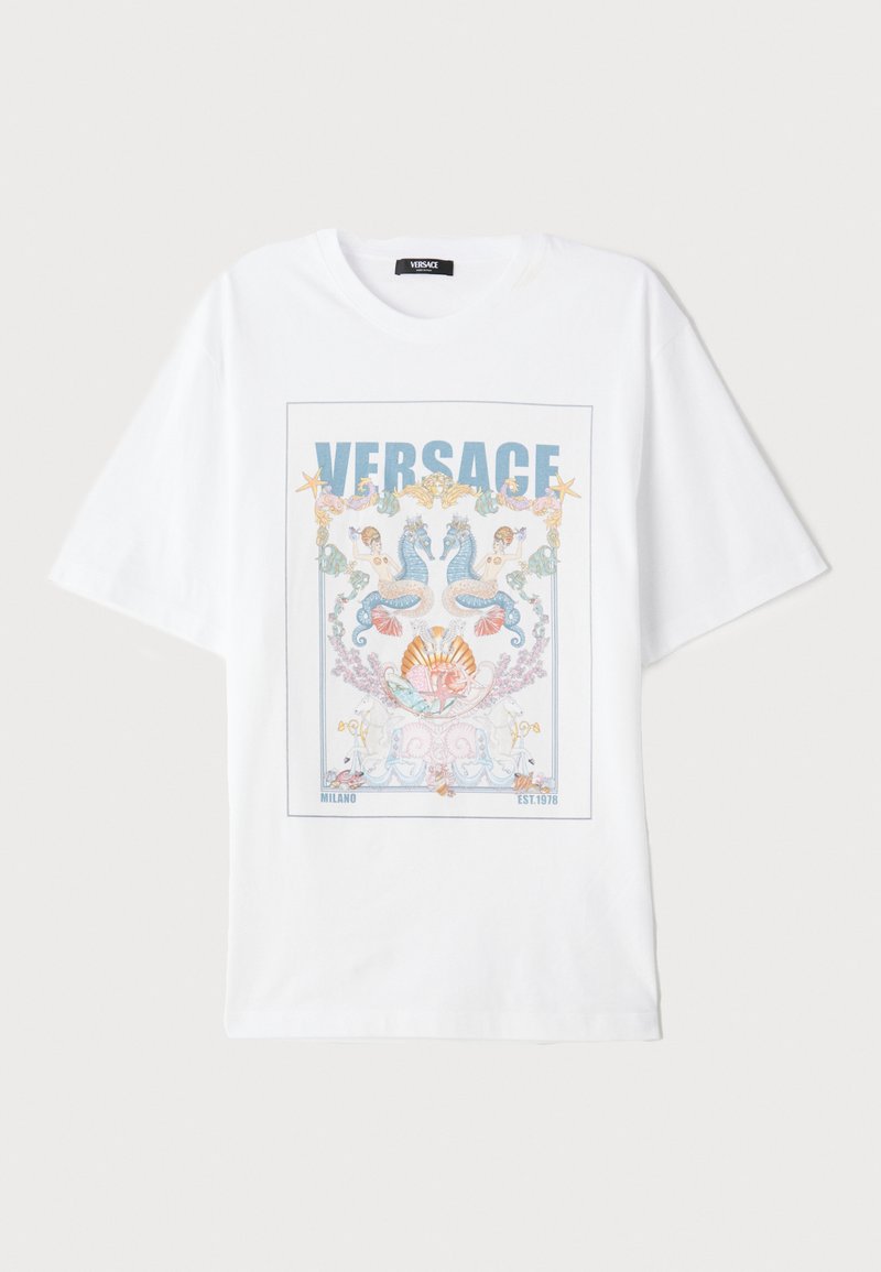 Versace T-shirt print crème