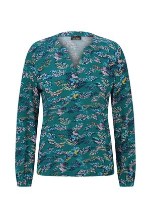 GOLDNER, JERSEYBLUSE PETITE - T-shirt à manches longues - petrol patterned