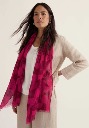 Seasalt Cornwall, SEASALT CORNWALL WILCOVE SCARF - Écharpe - pink - spliced abstract dark freesia