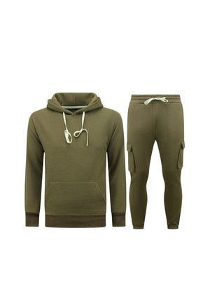 Local Fanatic, VOLWASSENEN - OVERSIZED JOGGINGPAK - DIK GEWEVEN - NW  - 7701 - Trainingspak - bruin