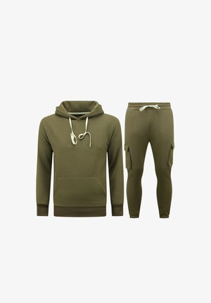 Local Fanatic, VOLWASSENEN - OVERSIZED JOGGINGPAK - DIK GEWEVEN - NW - 7701 - Trainingspak - bruin