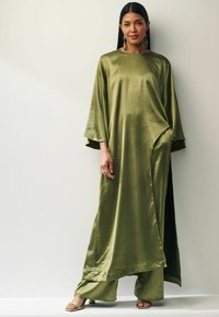 Next ELASTICATED WIDE LEG - Nadrágok - green