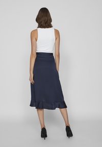 VILA VIELLETTE HW SU-EV - A-silueta svārki - navy blazer
