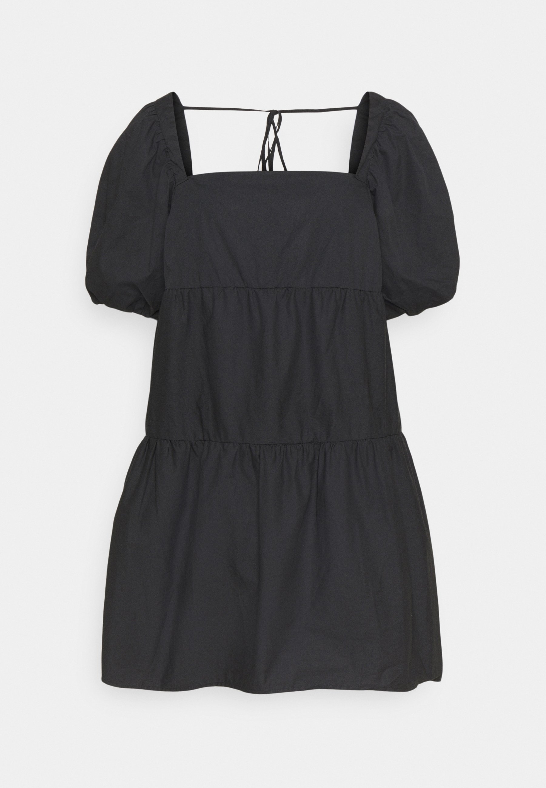 black smock dress