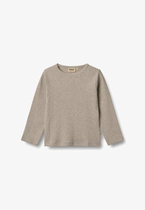 Wheat, T-SHIRT L/S MILO - Camiseta de manga larga - gravel melange