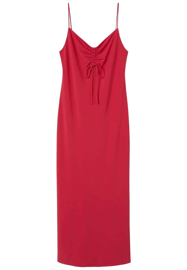 Mango Maxi-jurk donkerroze