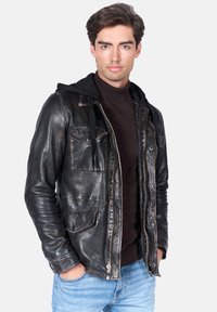Freaky Nation COOL WAY - Chaqueta de cuero - used black