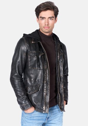 Freaky Nation COOL WAY - Chaqueta de cuero - used black