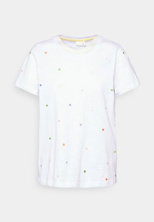 NUDREA TEE - Print T-shirt - bright white