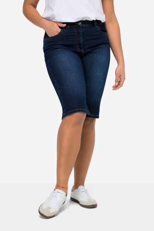Angel of Style, MID WAIST BERMUDA WITH STRETCH - Džínové kraťasy - dark blue