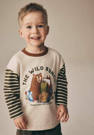 Next, REGULAR FIT - LONG SLEEVE GRAPHIC T-SHIRT . - Langærmet T-shirt - neutral wild bunch animal stripe