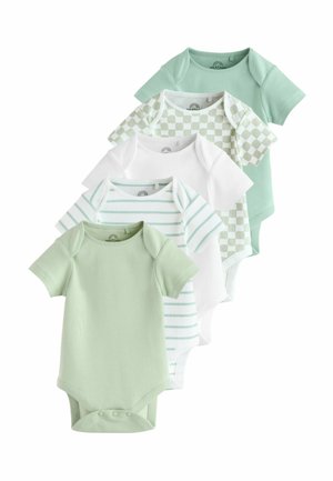REGULAR FIT SHORT SLEEVE 5 PACK   - Body - green white