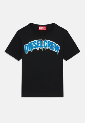 TYCREW OVER UNISEX - Apdrukāts T-krekls - nero