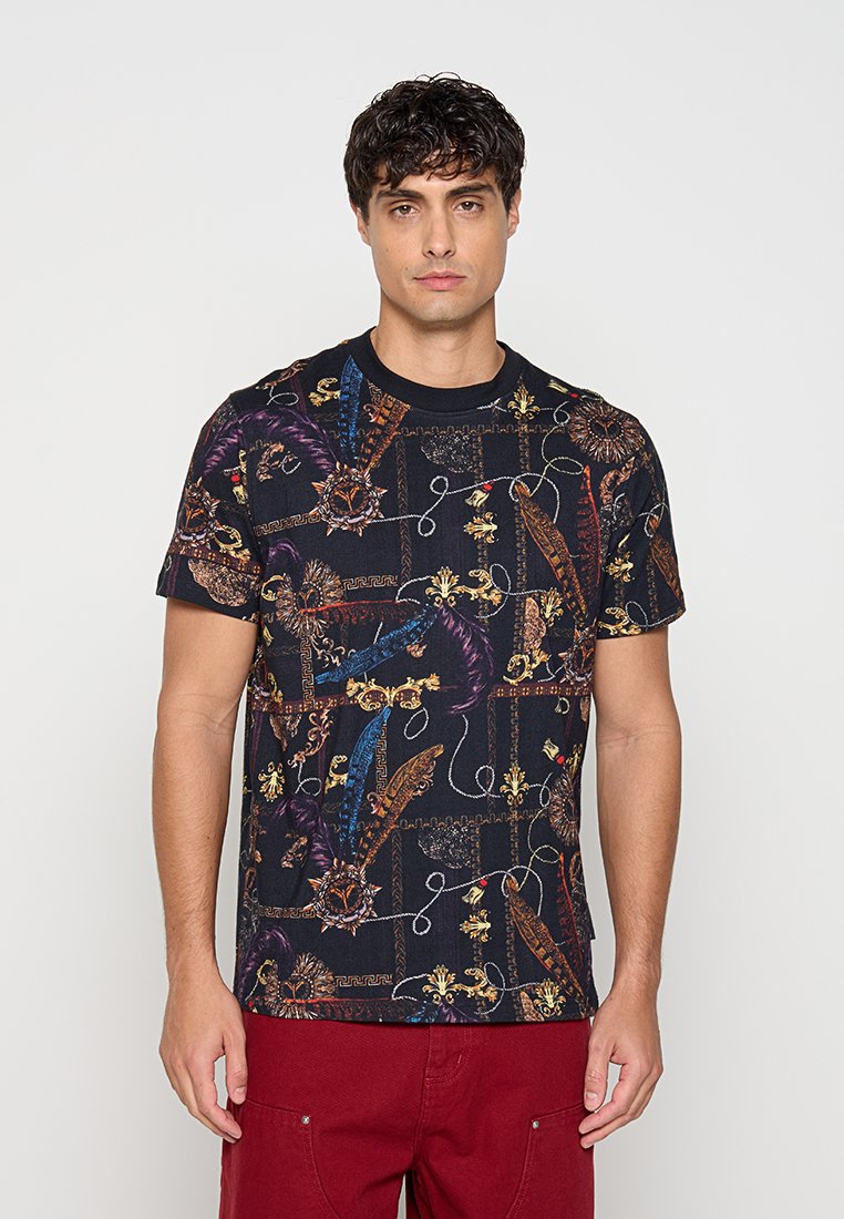 carlo colucci T-shirt print zwart